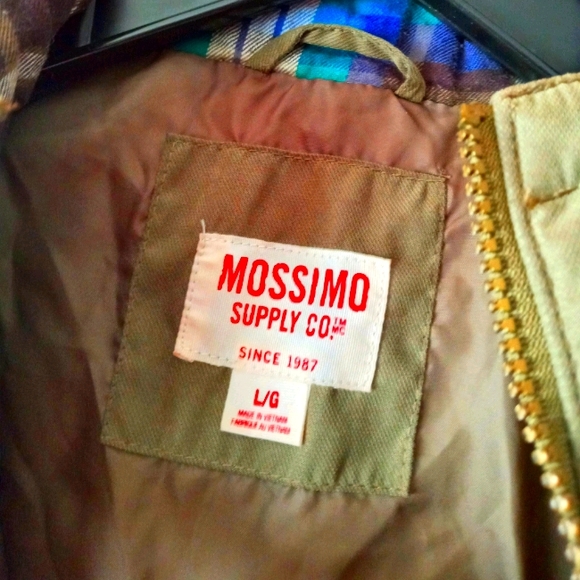 Mossimo Army Green Coat Sz Large - Picture 3 of 5